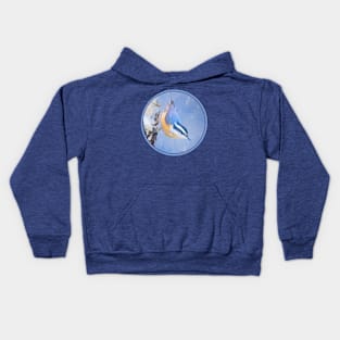 Red Breasted Nuthatch Kids Hoodie